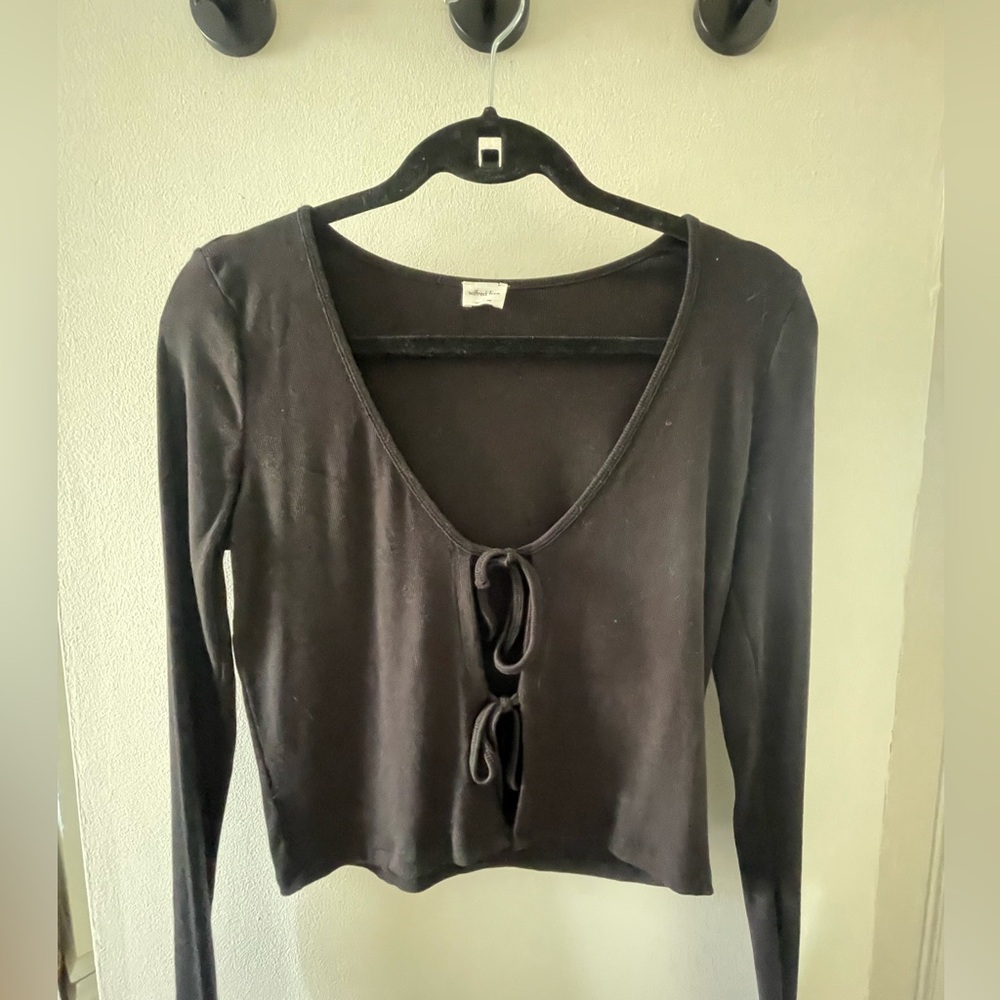 Wilfred Free Tie-front Long Sleeve